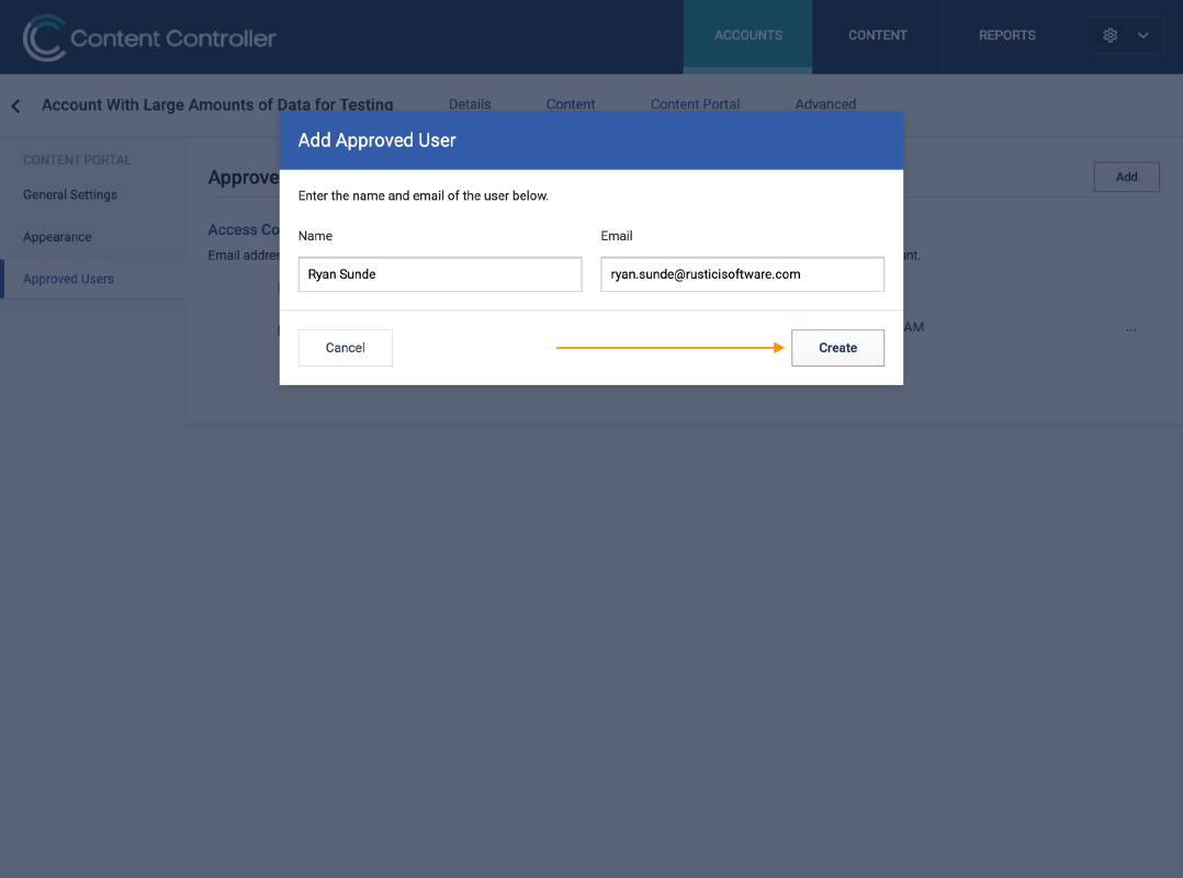 Add approved users