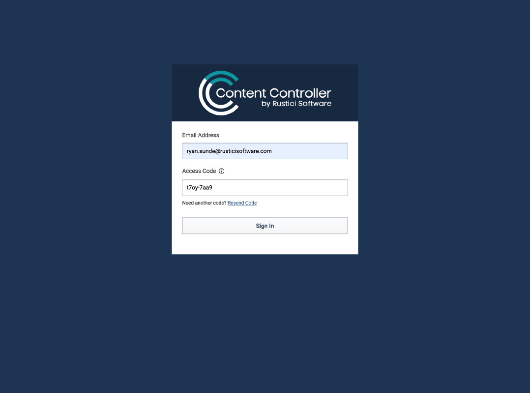 Input one-time password code