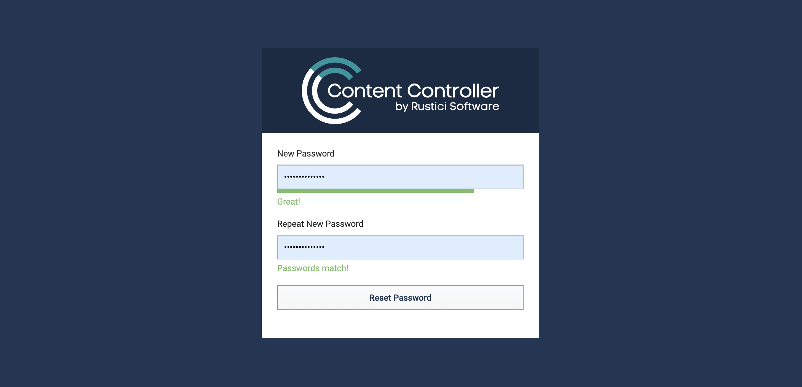 Password strength check