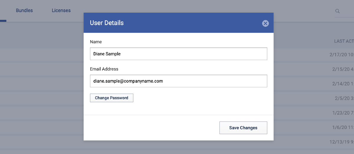 User Details