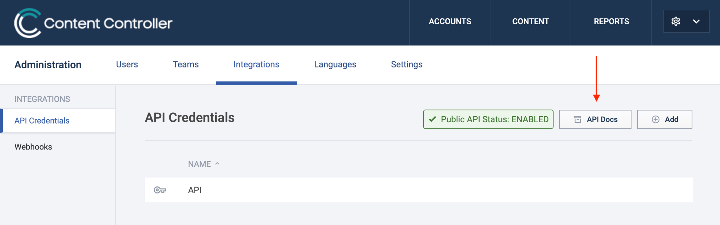 Where to download API docs