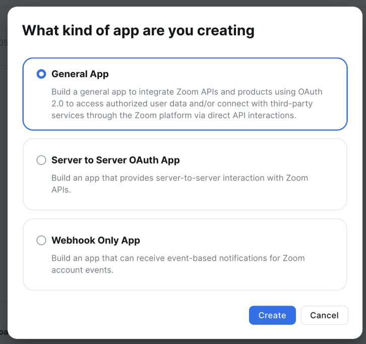 General App Selection